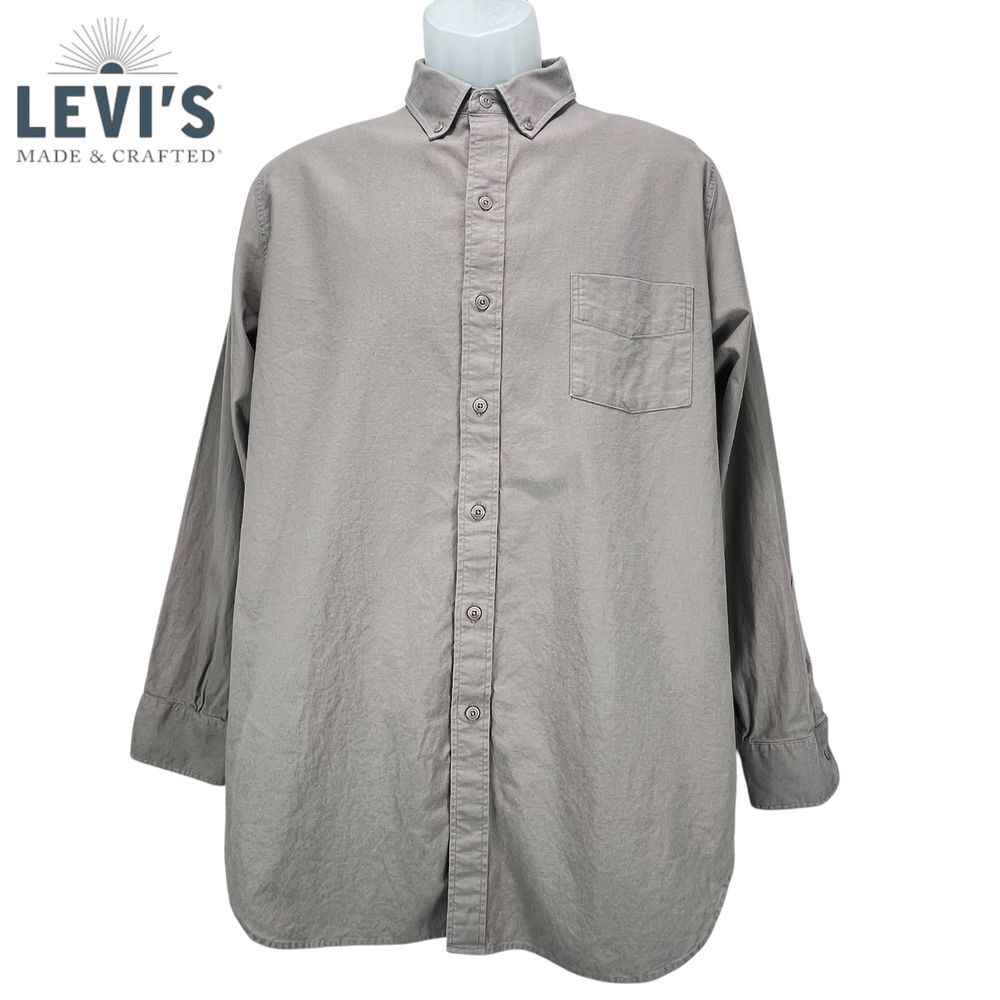 Levi's‎ Made & Crafted Men Small Japanese Fabric Classic Long Sleeve Shirt